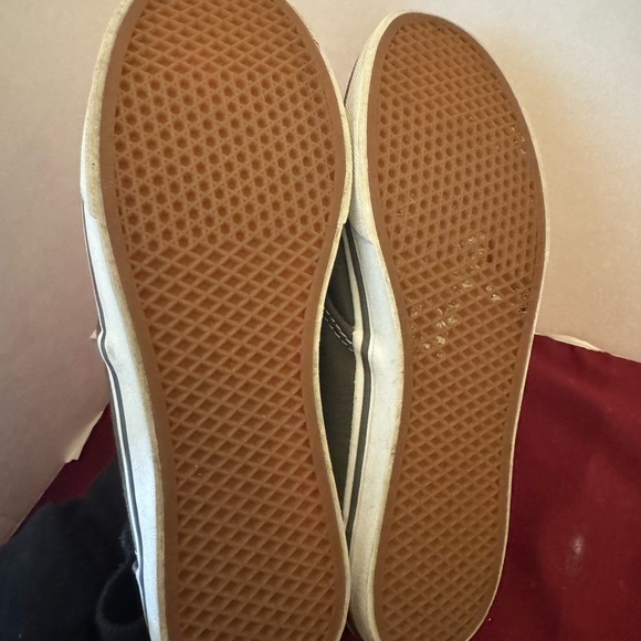 VANS Atwood Low Top Pewter Dark Gray Canvas Women Skate Shoe Sneaker Size 7 EUC - Picture 9 of 15